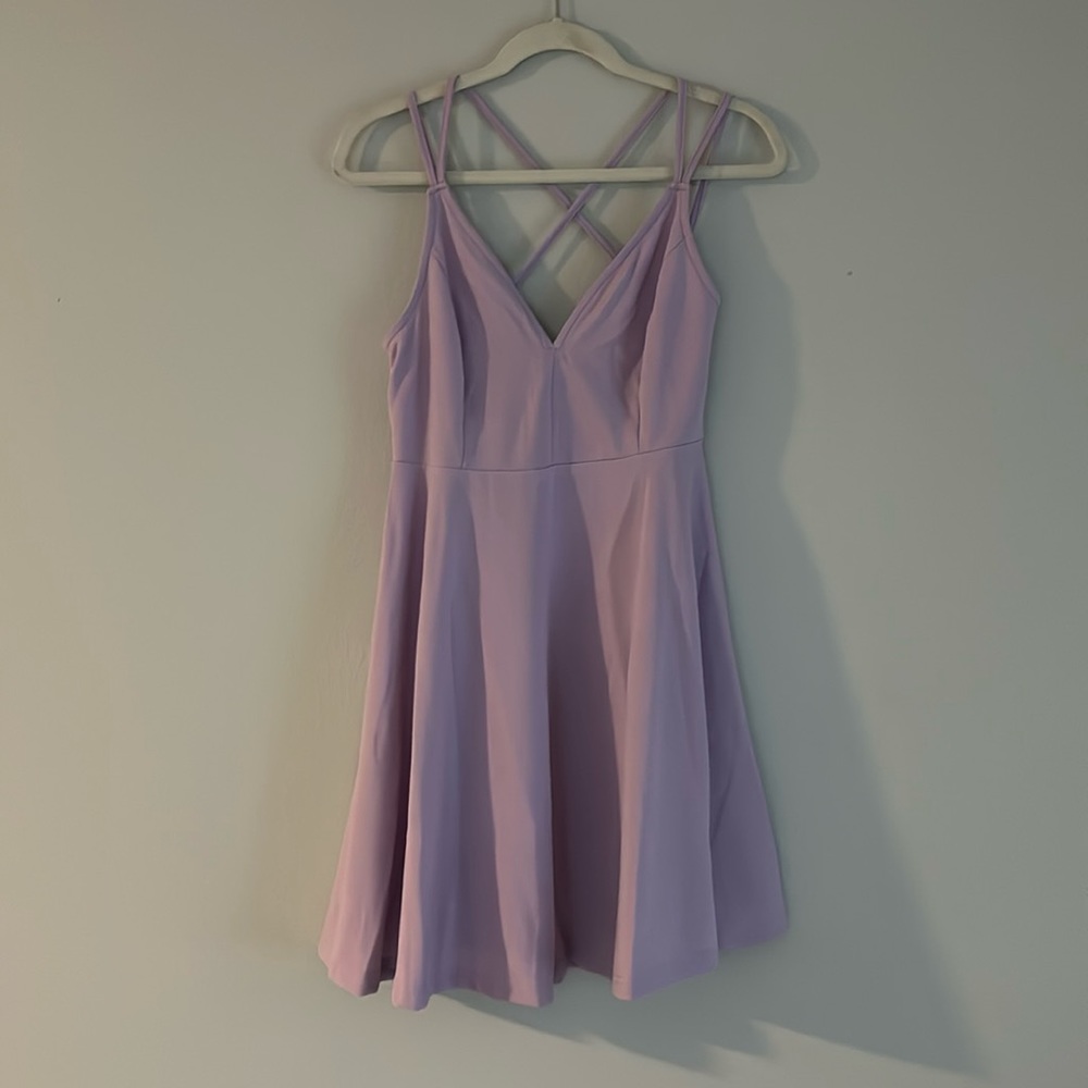 Light purple spaghetti strapped dress